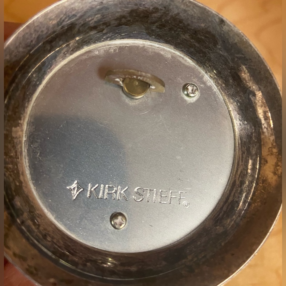 VINTAGE KIRK STIEFF MUSICAL WEDDING BELL. IT WORKS